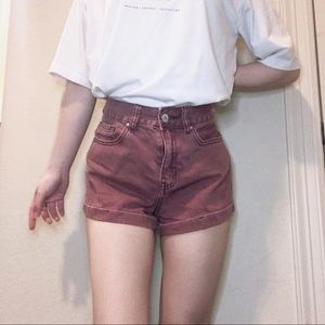 red wine mom shorts